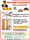 Vendita montaggio ventilatore a soffitto a roma 70 euro 