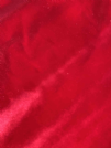 Vendita scampolo velluto liscio doppiato rosso