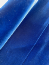 scampolo velluto liscio doppiato azzurro
