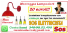 Vendita montaggio lampadario 20 euro roma marconi 