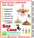 Vendita montaggio plafoniera lampadario portuense roma 
