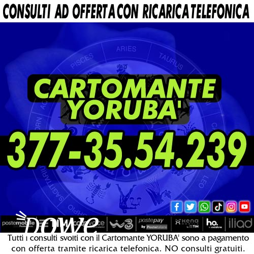 Vendita approfitta dell'offerta - consulto telefonico con il cartomante yoruba'
