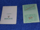  garanzia (compilata) rolex anno 1985 
