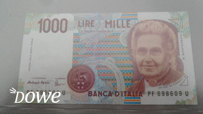 Vendita  banconote da 1000 lire montessori 