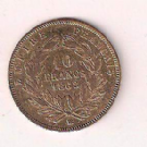 Vendita  moneta da 10 franchi napoleone iii 1862 oro 3,20 