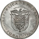Vendita  moneta 20 balboas in argento 1971 