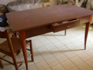  tavolo da cucina in legno anni 60/70 