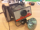 macchina fotografica polaroid 220 con flash 268