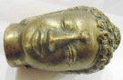 Vendita antica testa di budda in bronzo tibet