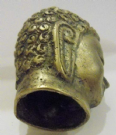 Vendita antica testa di budda in bronzo tibet